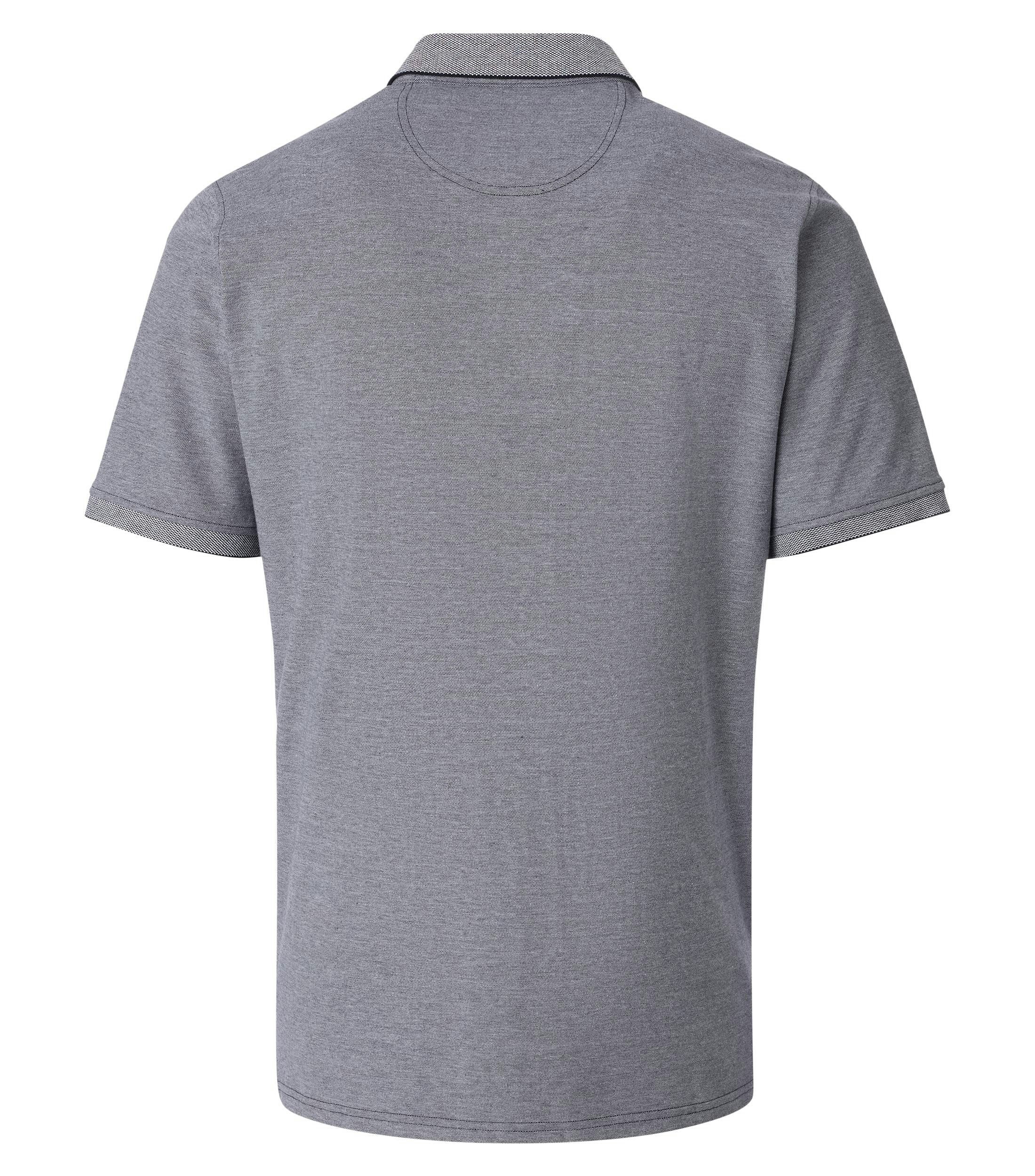 Polo-Shirt im unifarbenen Design in der Farbe Hellgrau