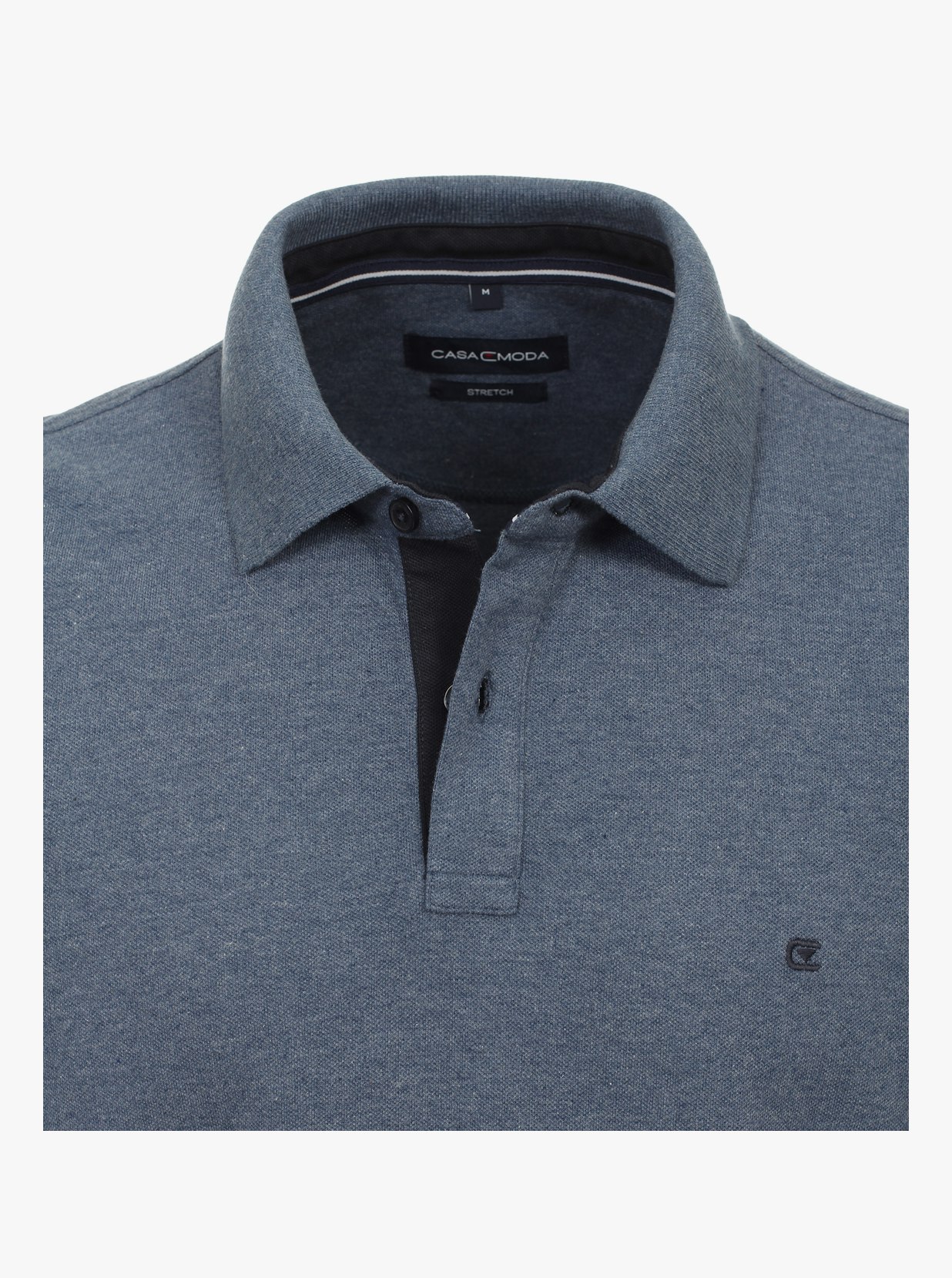 Polo-Shirt in dunkel Mittelblau - CASAMODA