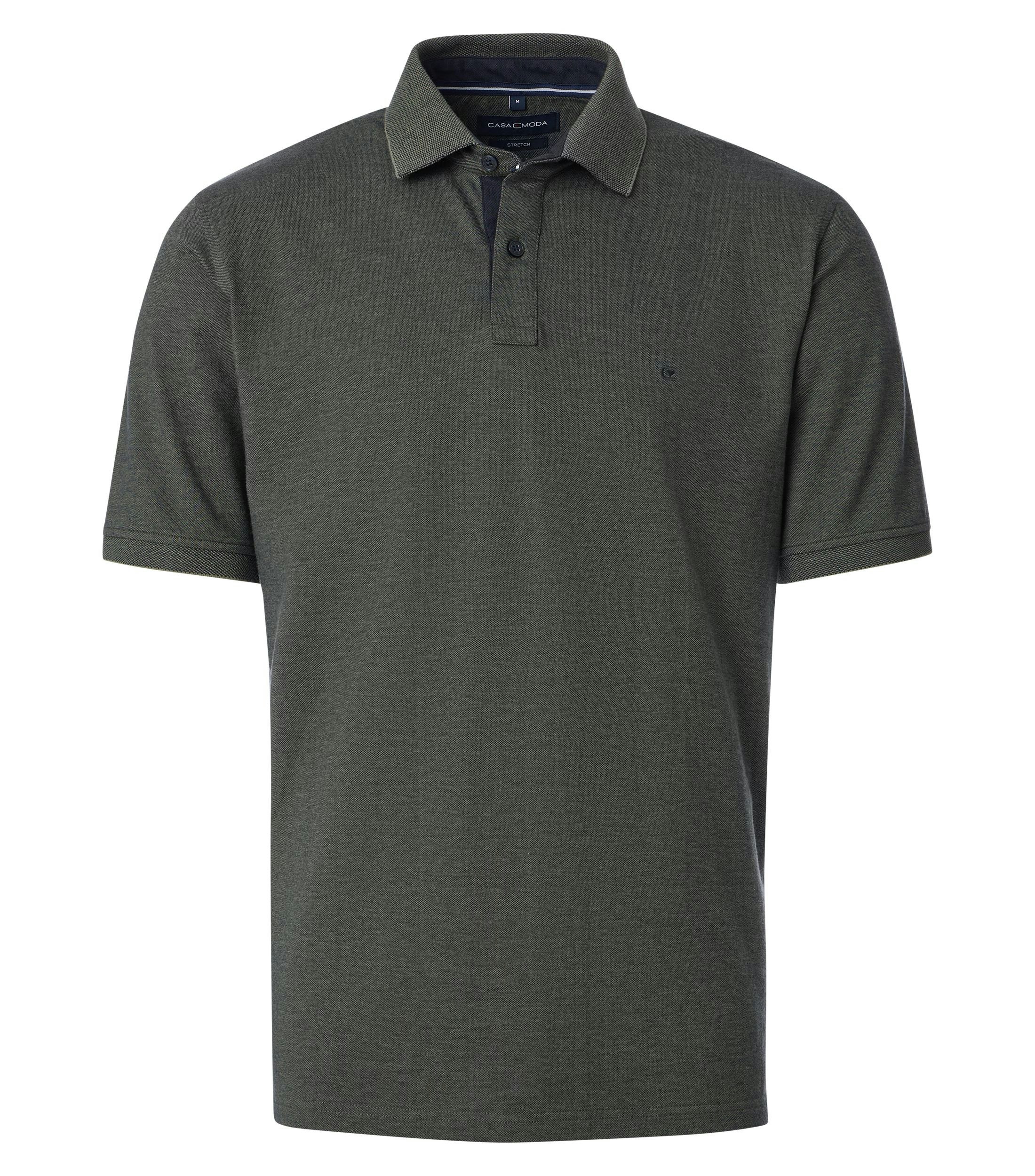 Polo-Shirt im unifarbenen Design in der Farbe Dunkelgrün(336)