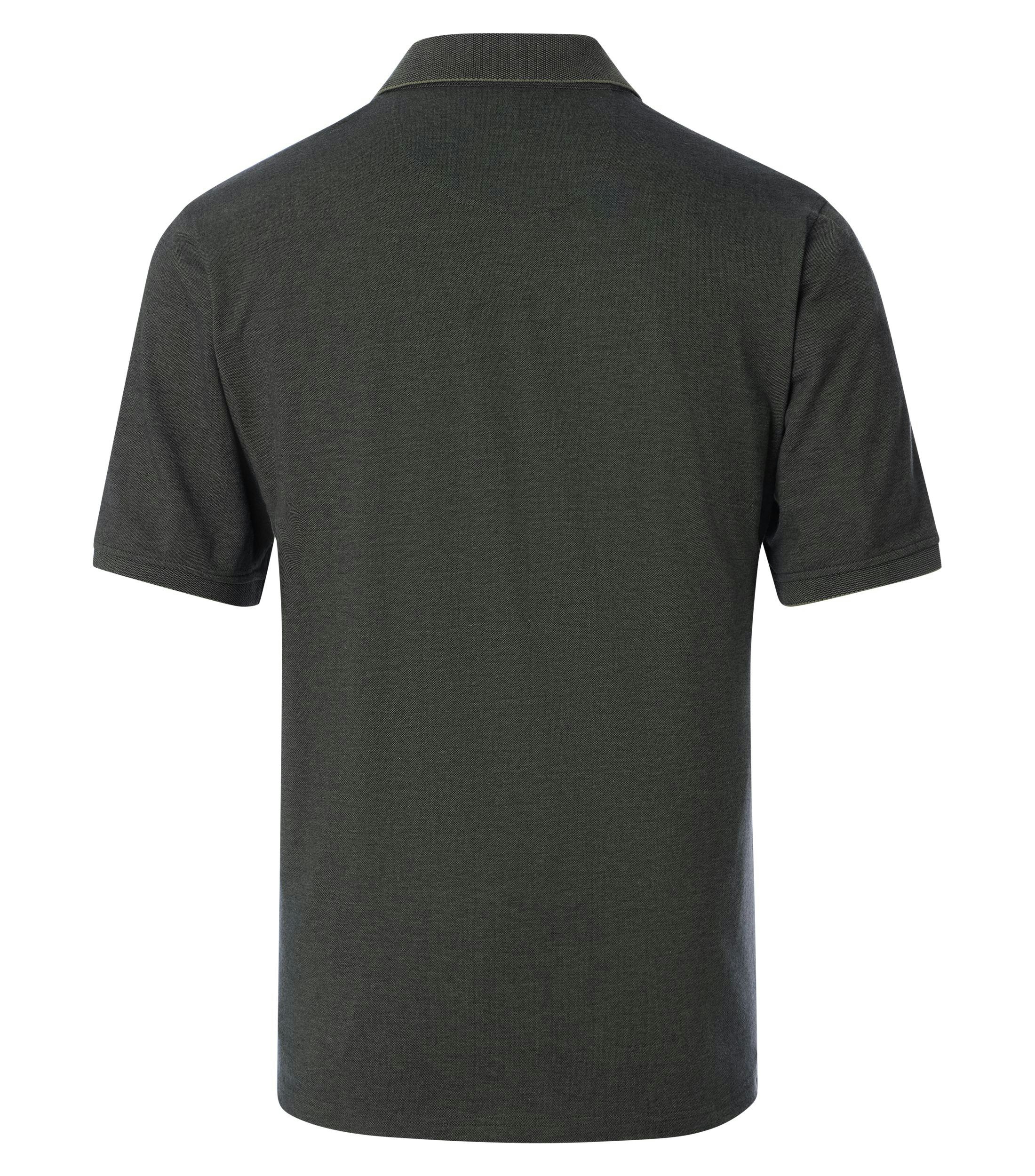 Polo-Shirt im unifarbenen Design in der Farbe Dunkelgrün(336)