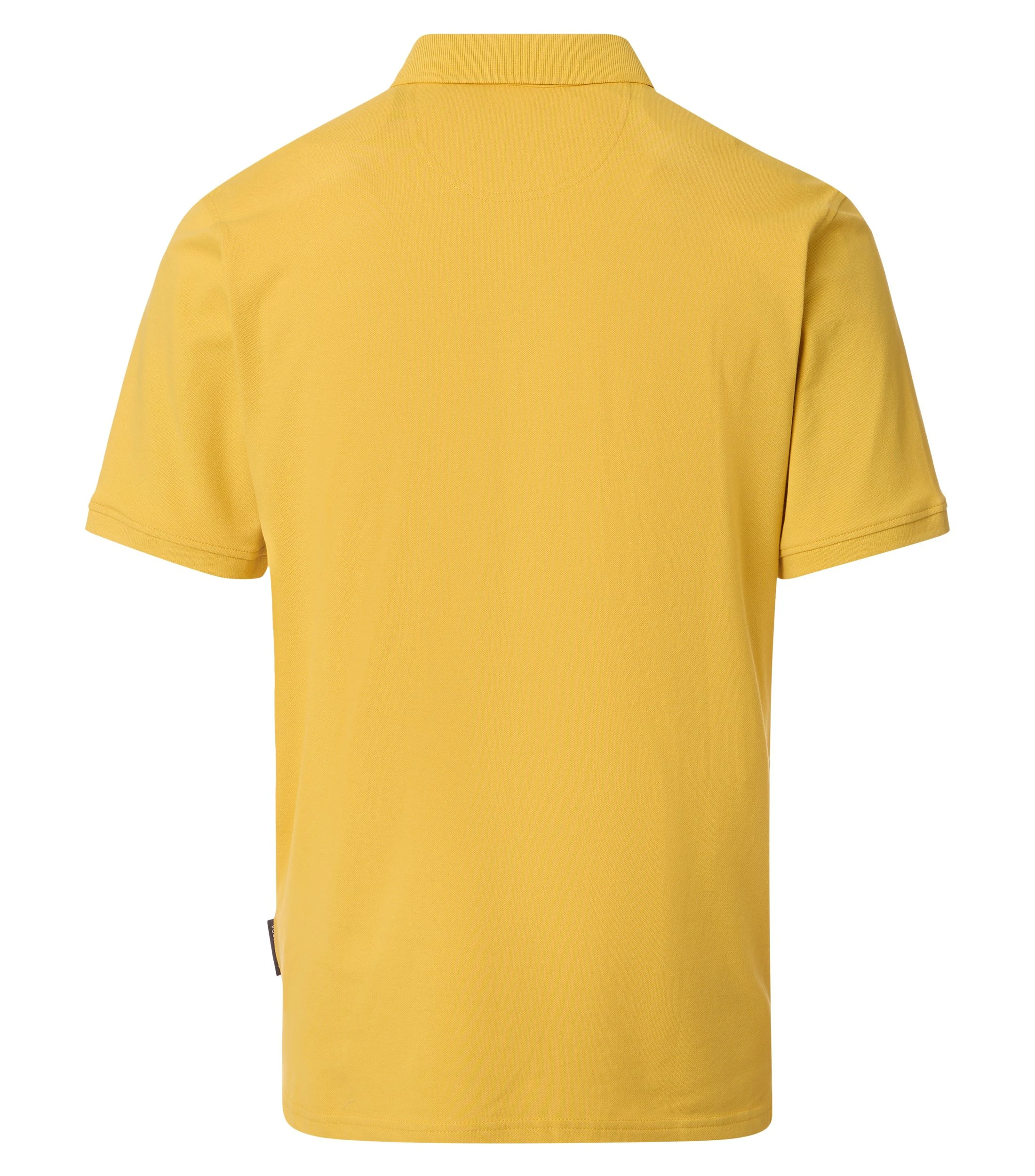 Polo-Shirt im unifarbenen Design in der Farbe Gelb