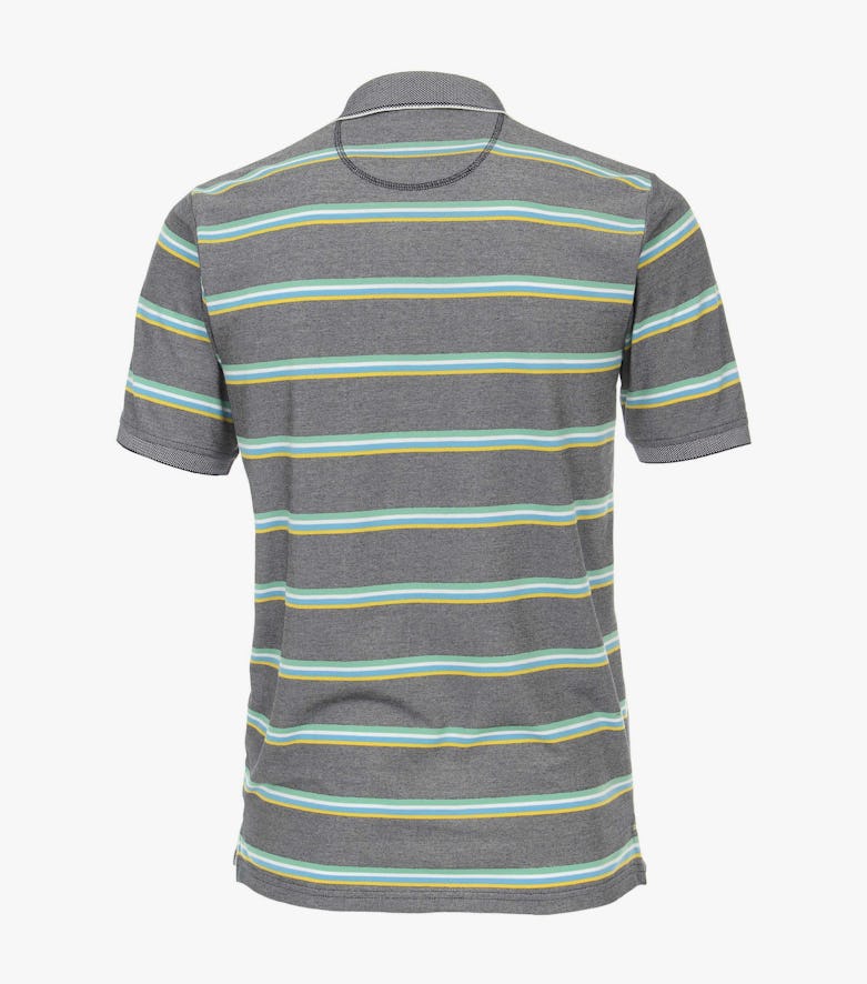 Polo-Shirt in graues Mittelblau - CASAMODA