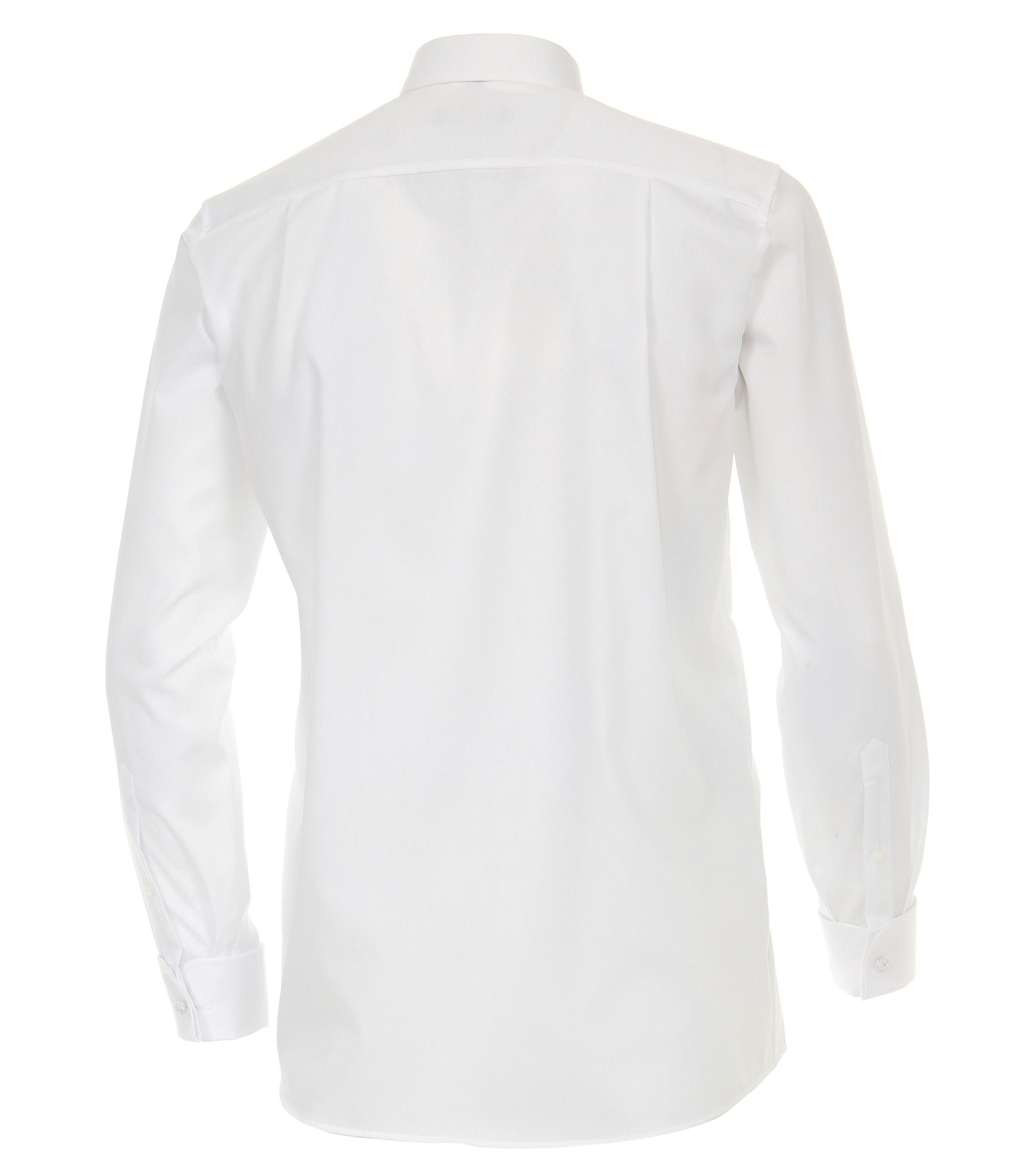 Ein Businesshemd im uni Muster in der Farbe Weiß