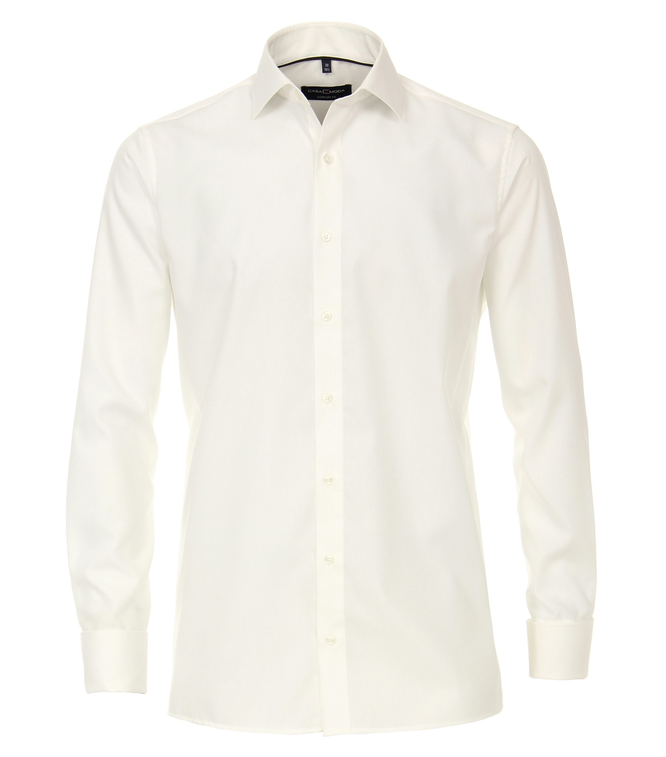 Ein Businesshemd im uni Muster in der Farbe Weißbeige