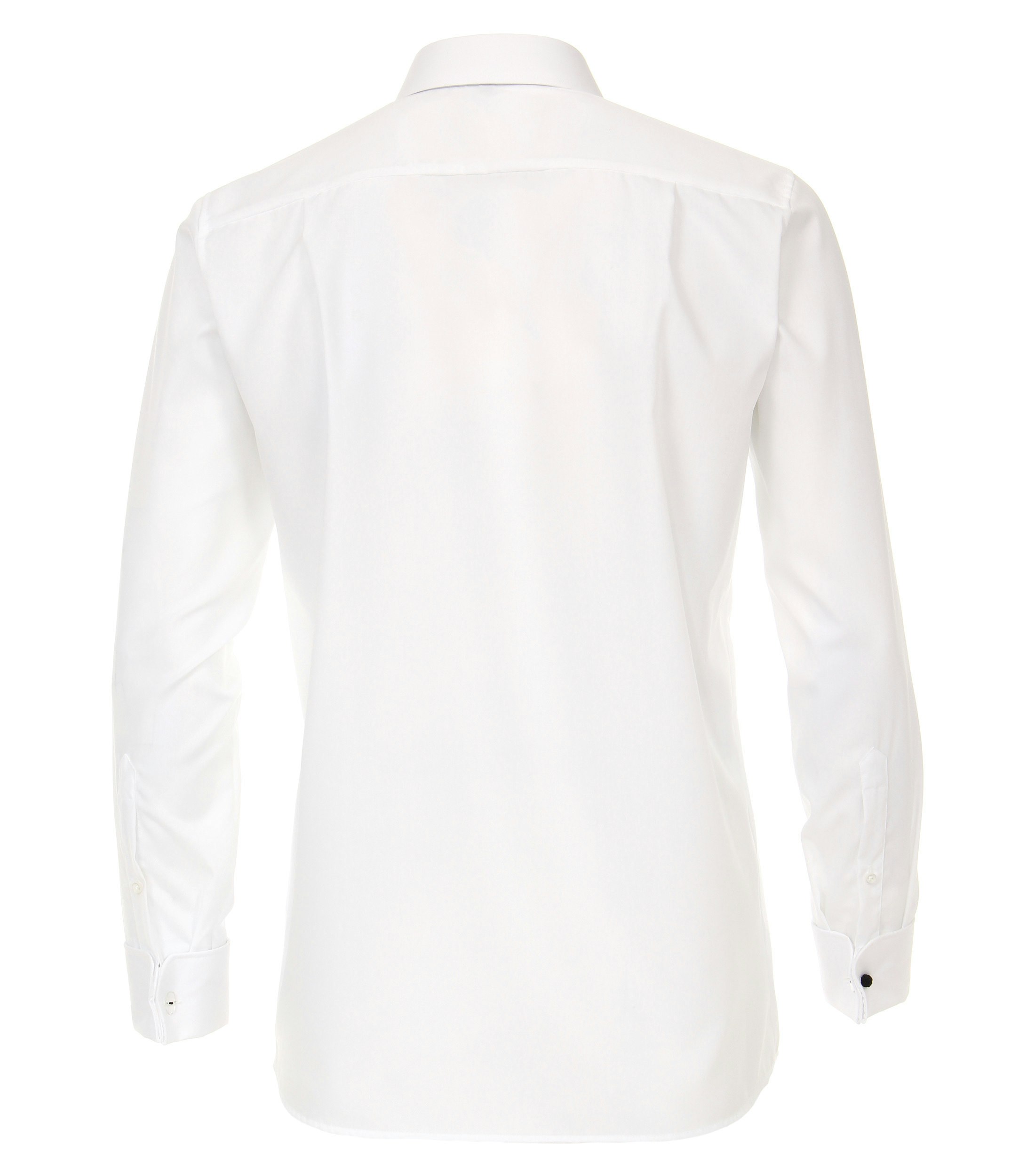 Ein Businesshemd im uni Muster in der Farbe Weiß