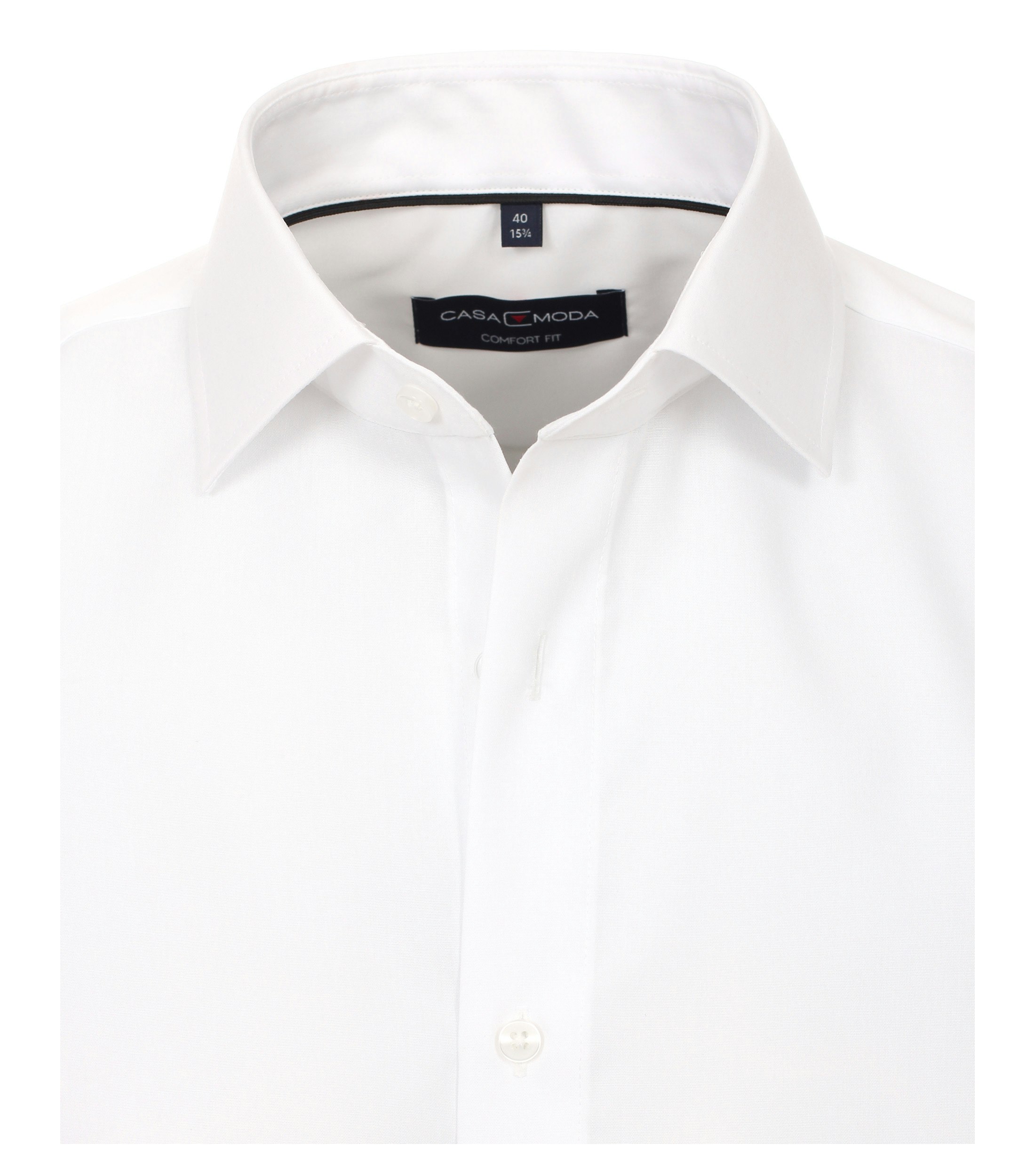 Ein Businesshemd im uni Muster in der Farbe Weiß