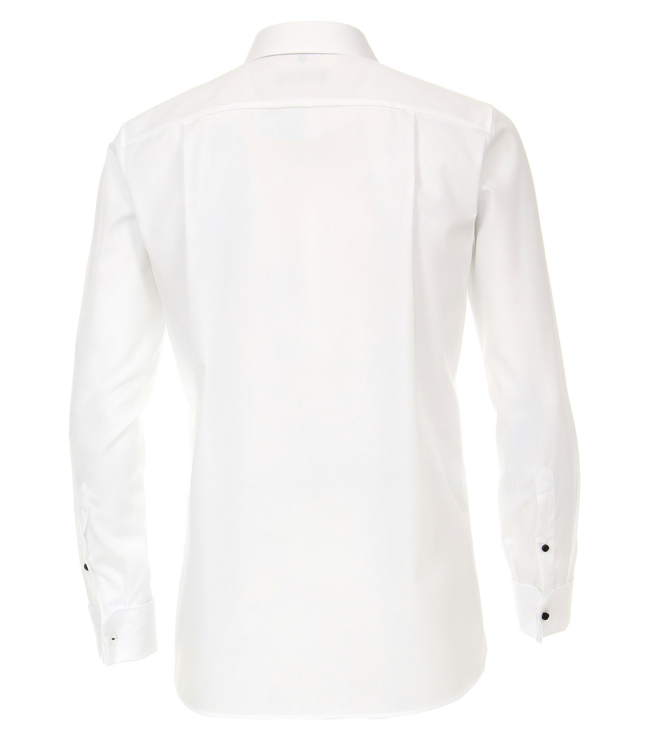 Ein Businesshemd im uni Muster in der Farbe Schneeweiß