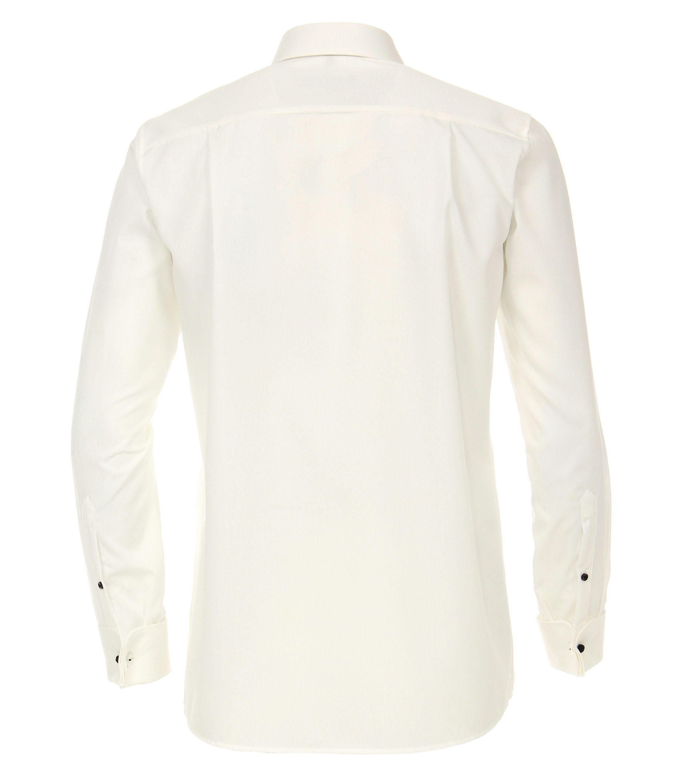 Ein Businesshemd im uni Muster in der Farbe Ivory