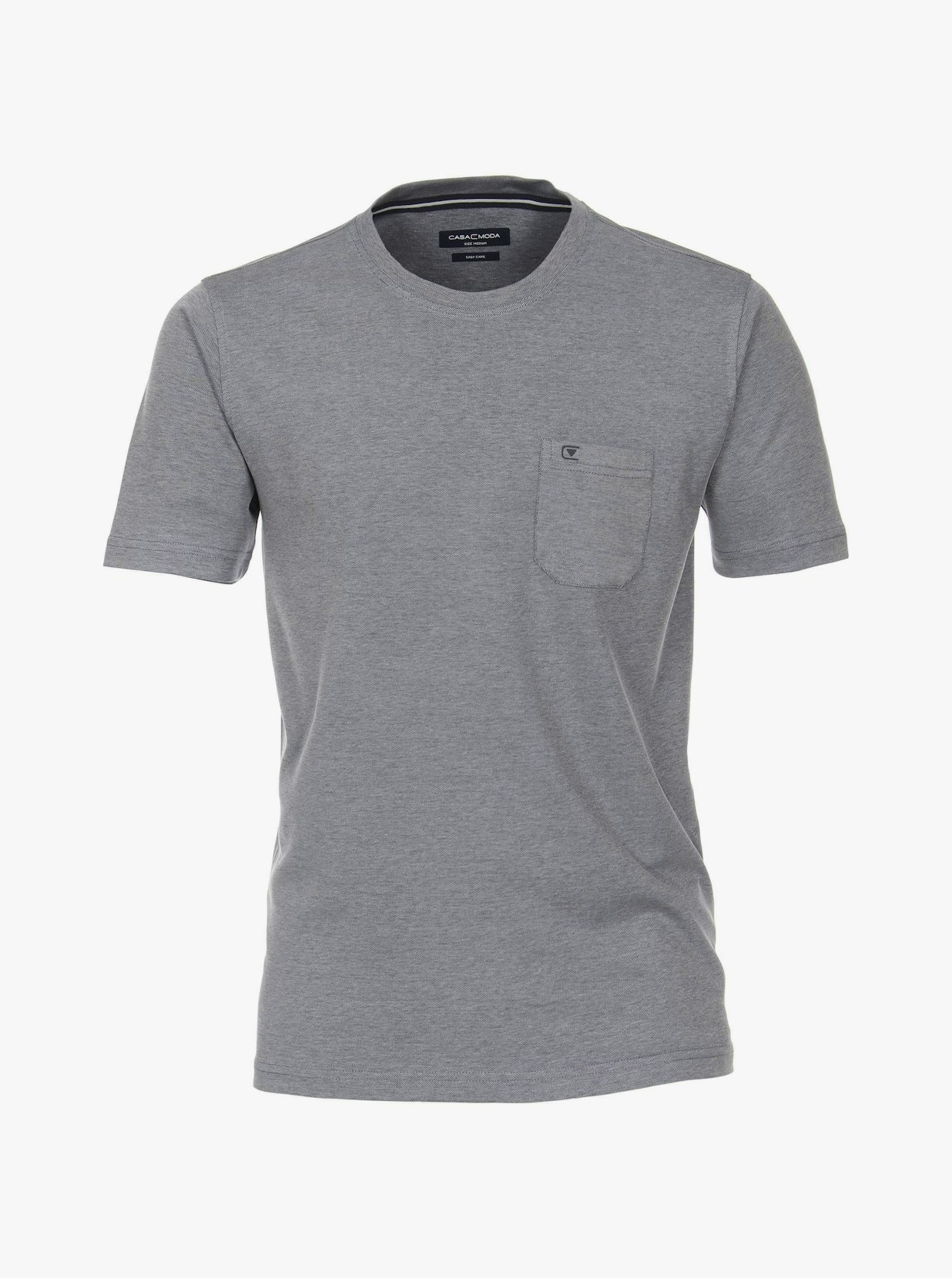 T-Shirt in graues Mittelblau - CASAMODA