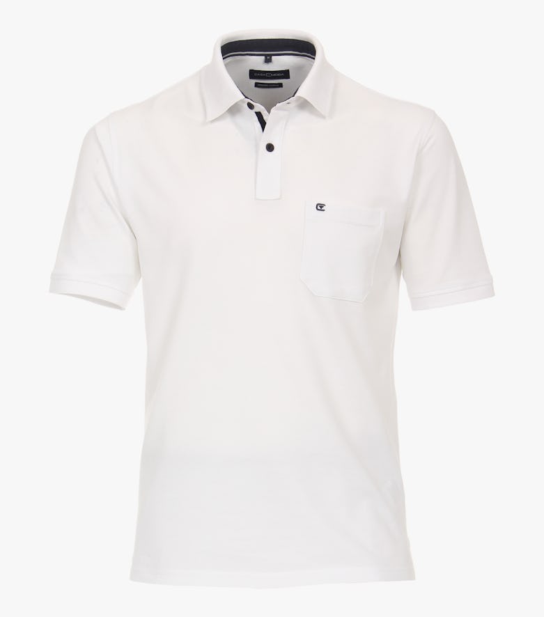 Polo-Shirt in Weiß - CASAMODA