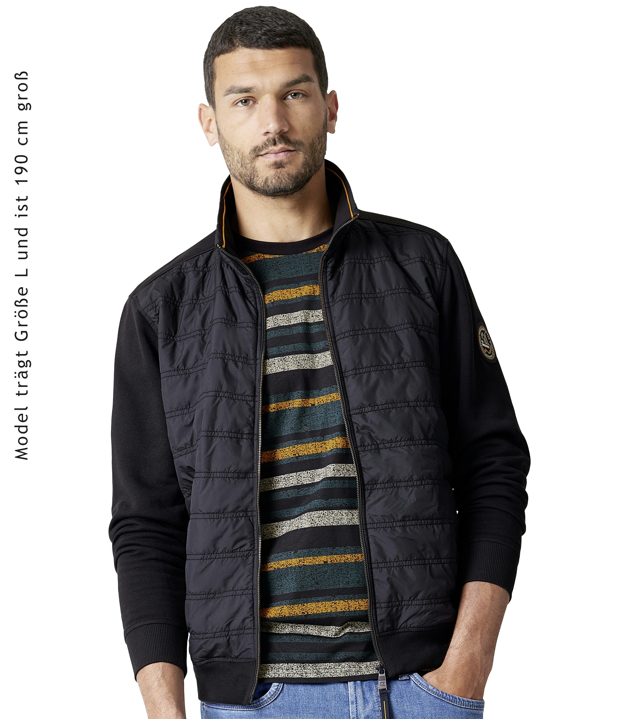 Materialmixjacke Dunkelblau 423915400 - CASAMODA 