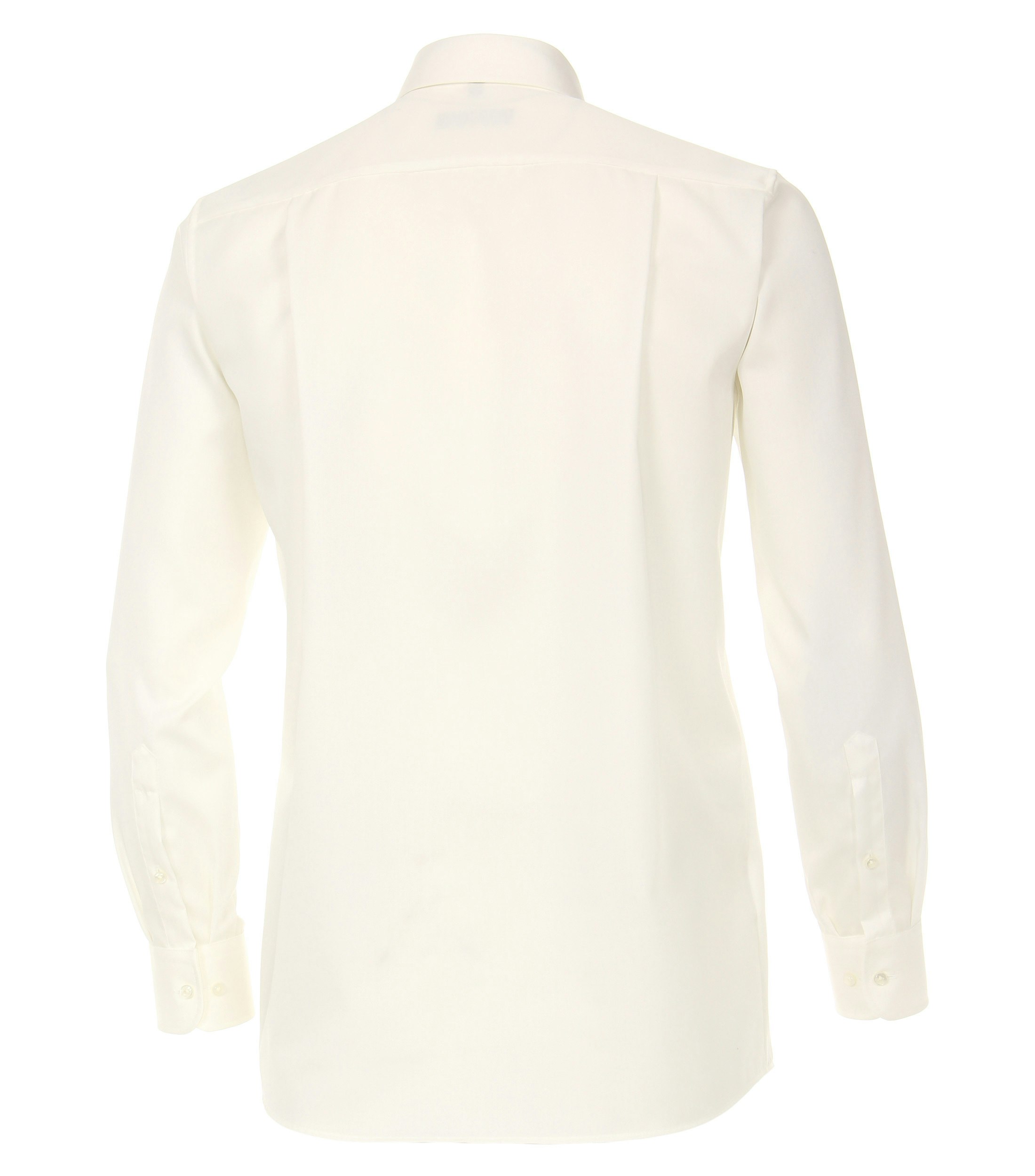 Ein Businesshemd im uni Muster in der Farbe Weißbeige