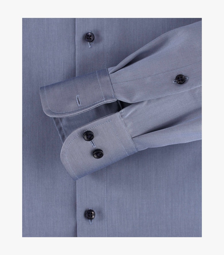 Businesshemd extra langer Arm 69cm in graues Mittelblau Comfort Fit - CASAMODA