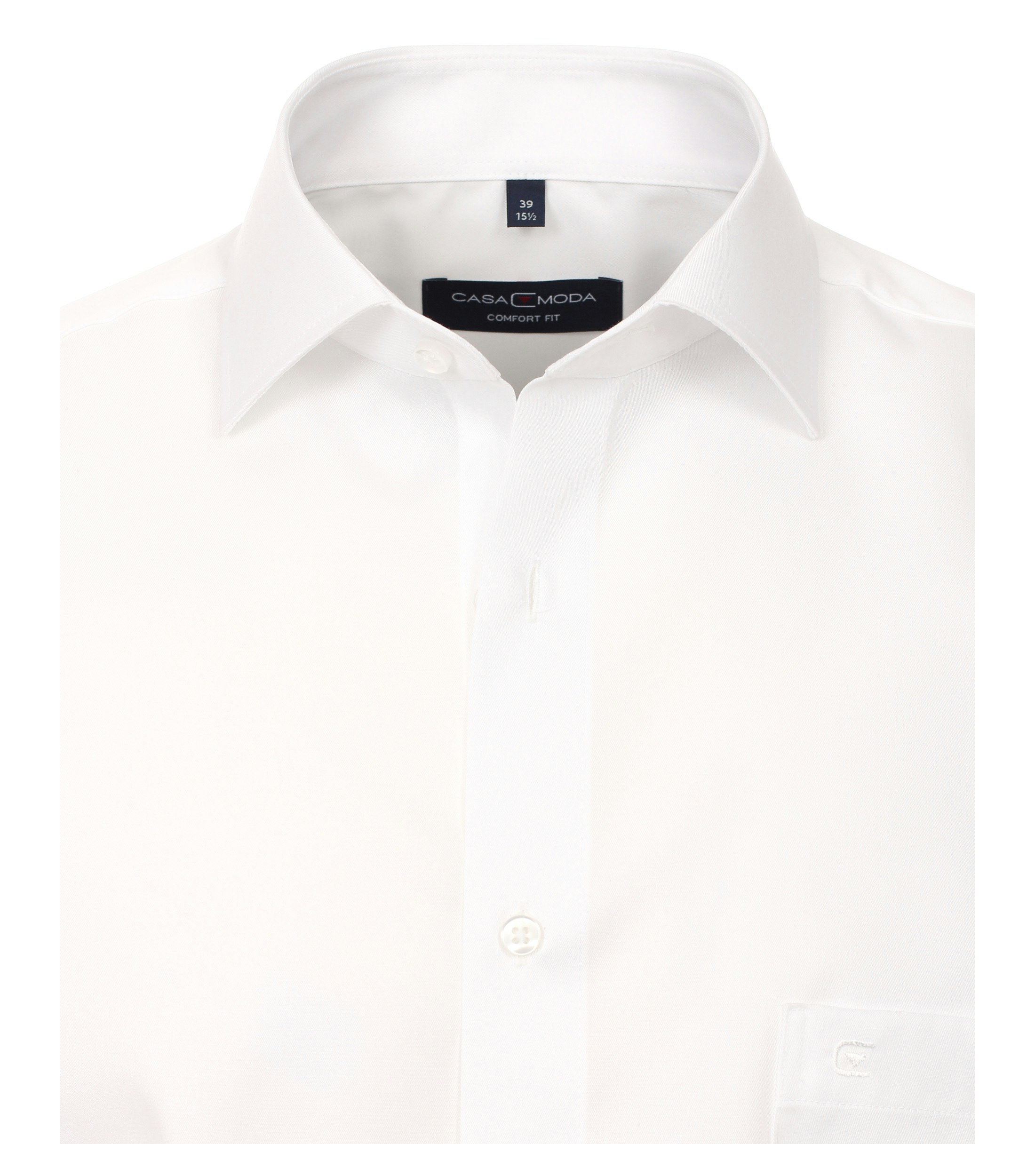 Ein Businesshemd im uni Muster in der Farbe Weiß