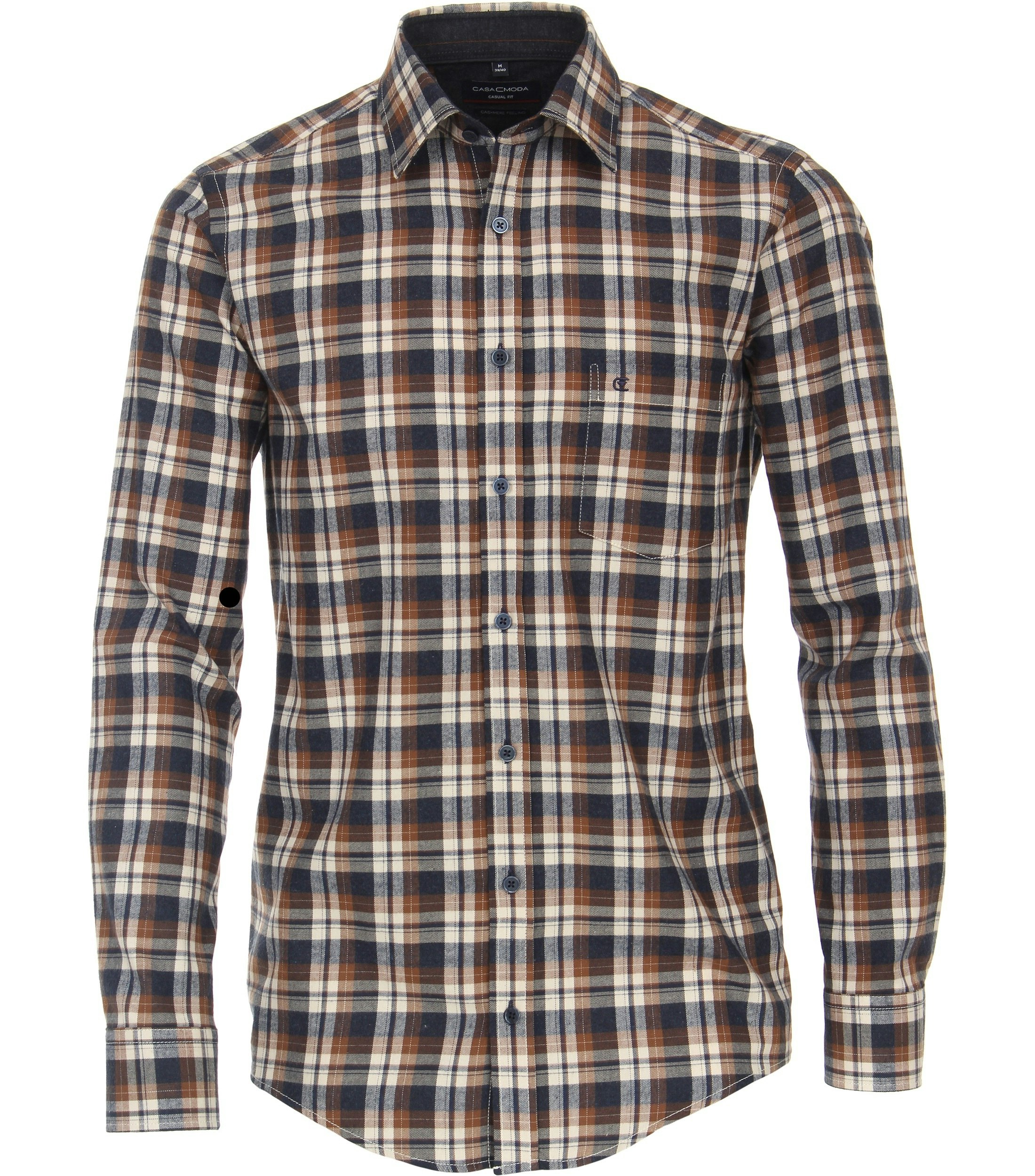Ein Freizeithemd im kariert Muster in der Farbe Braun