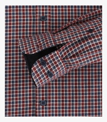 Flanellhemd in Rot Casual Fit - CASAMODA