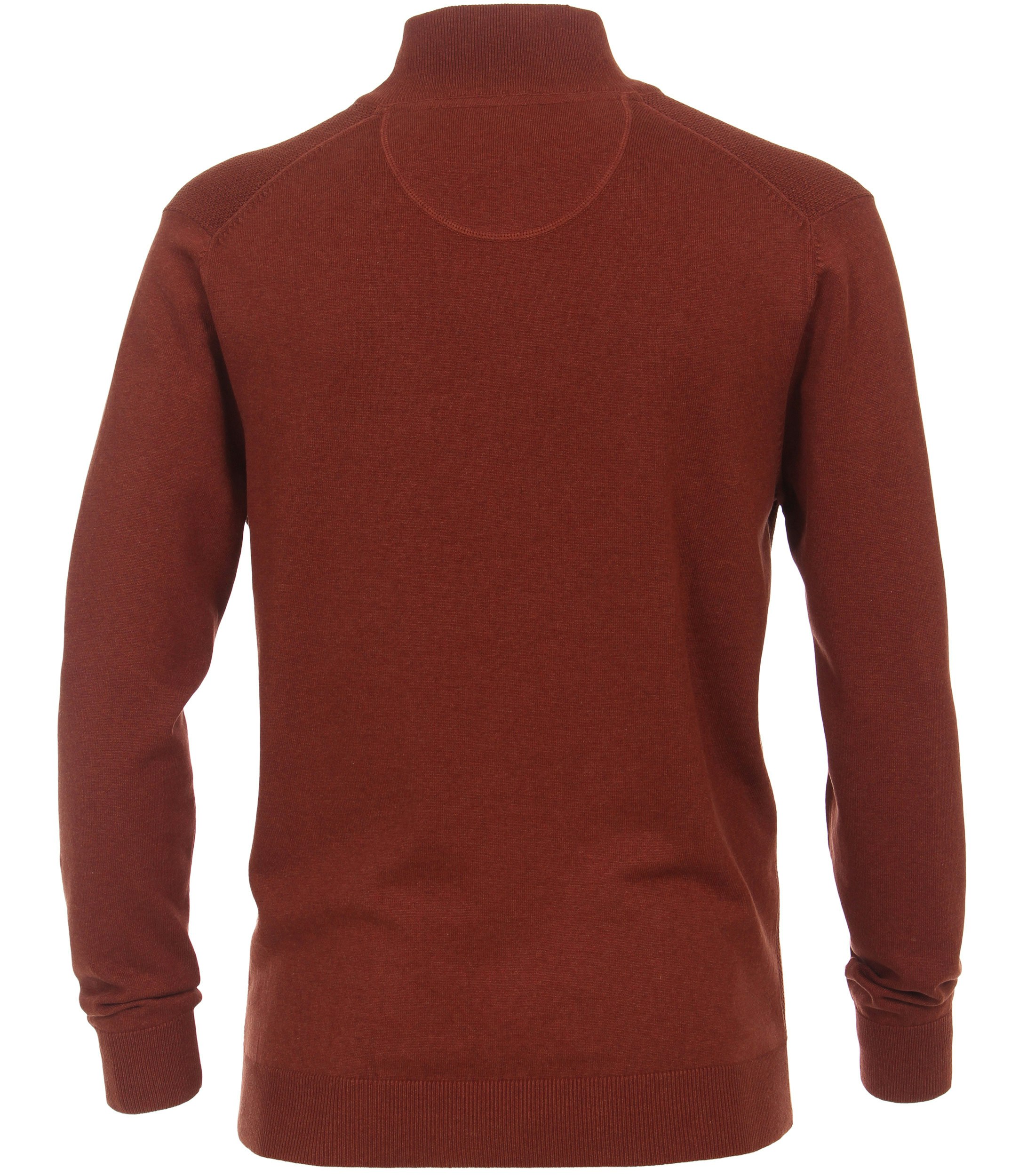 Ein Pullover im uni Muster in der Farbe Dunkelorange