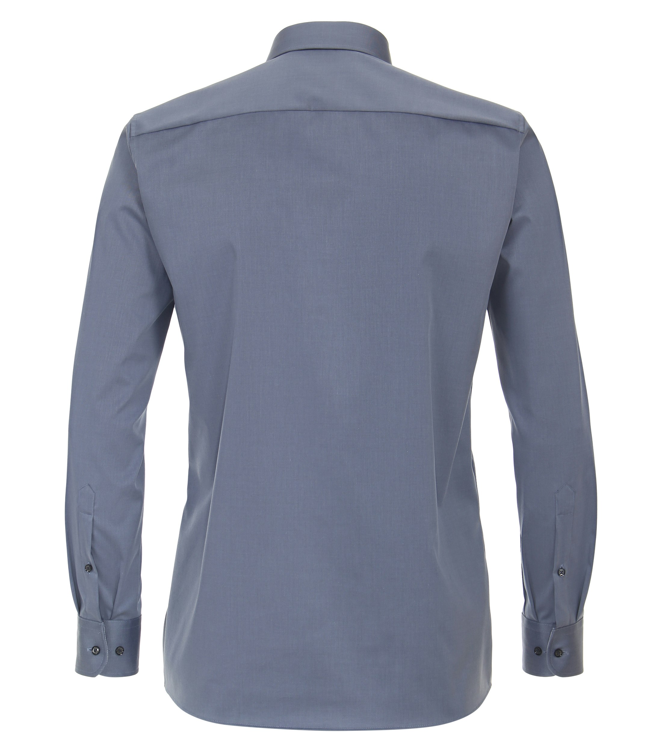 Ein Businesshemd im uni Muster in der Farbe Mittelblau