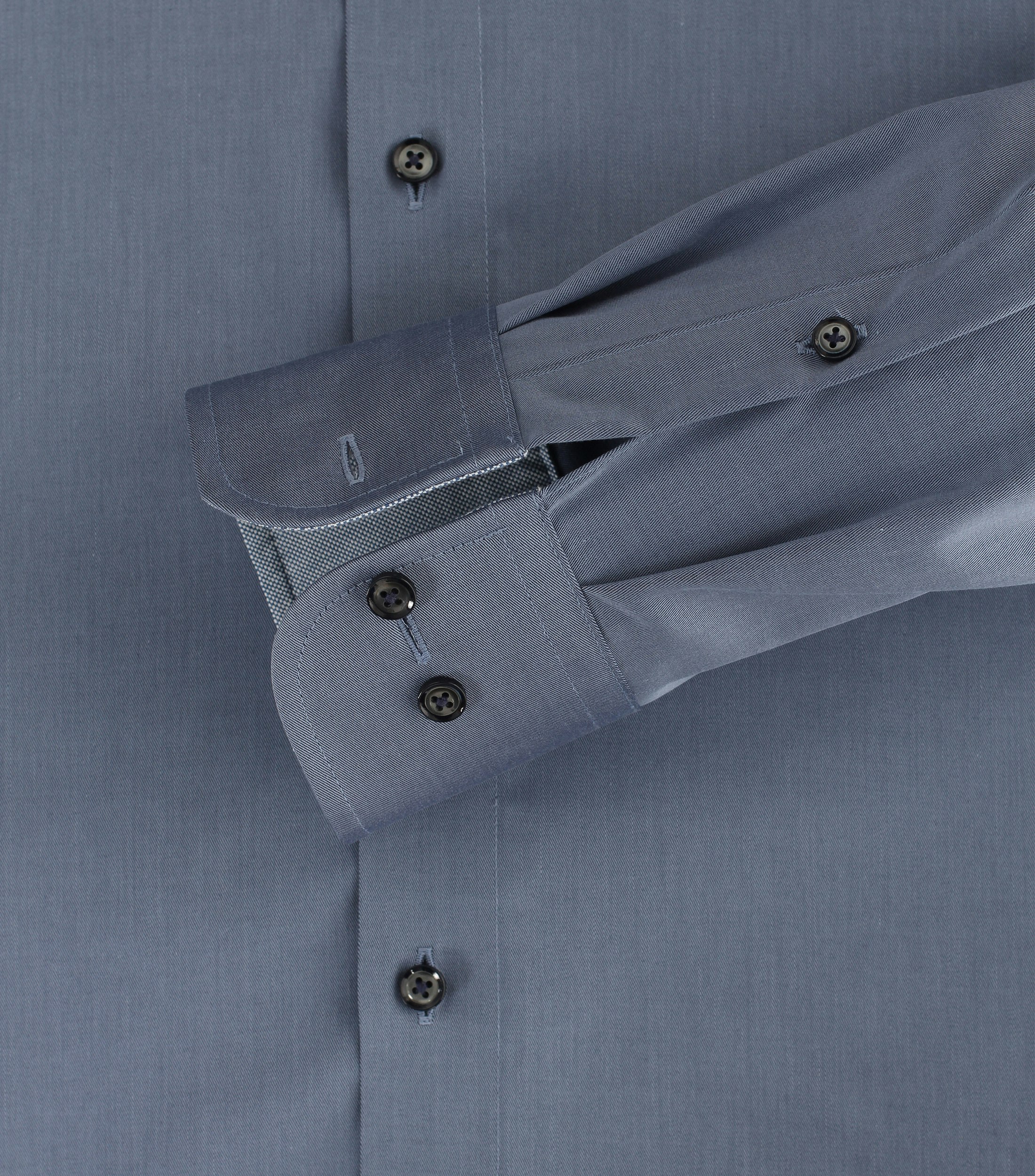 Businesshemd im unifarbenen Design in der Farbe Mittelblau