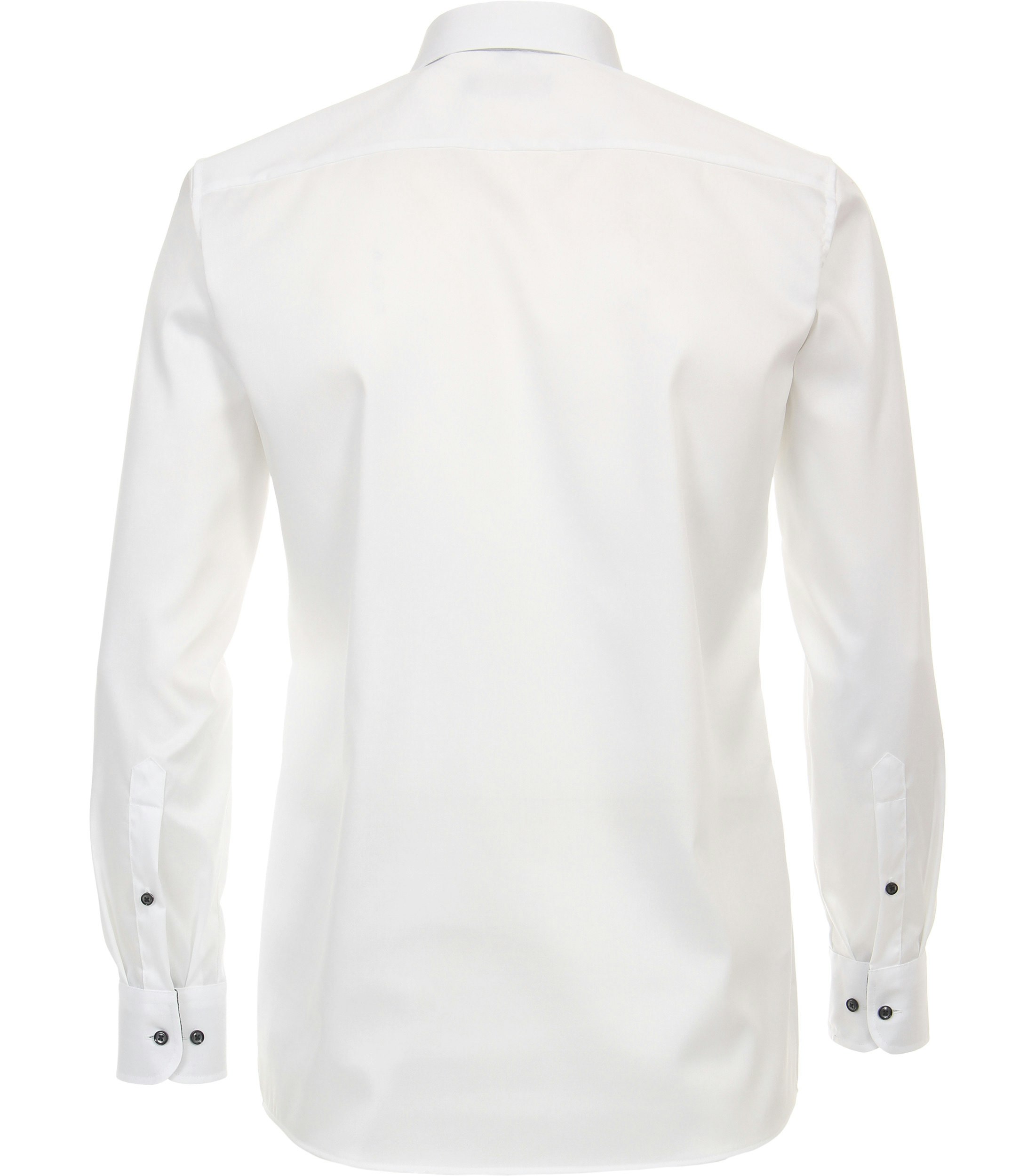 Ein Businesshemd im uni Muster in der Farbe Weiß