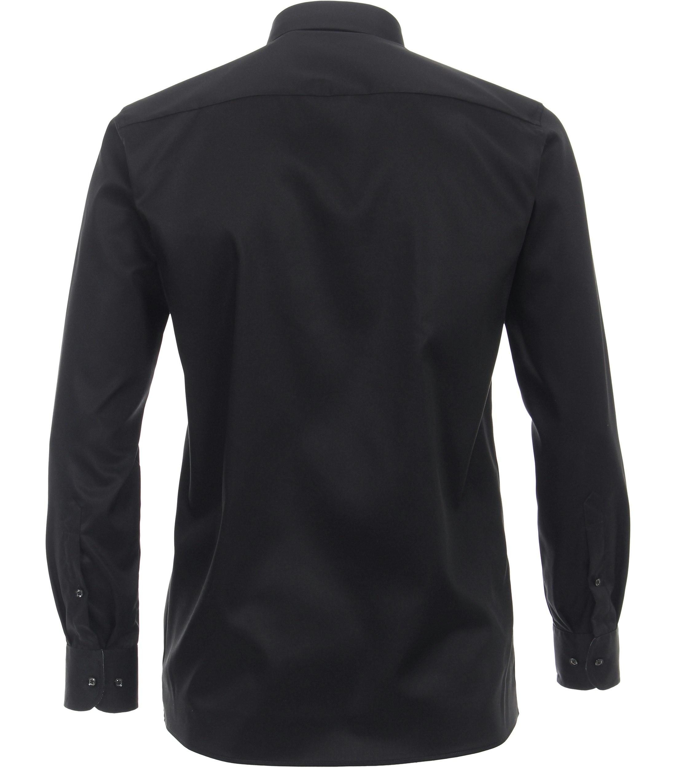 Ein Businesshemd im uni Muster in der Farbe Schwarz