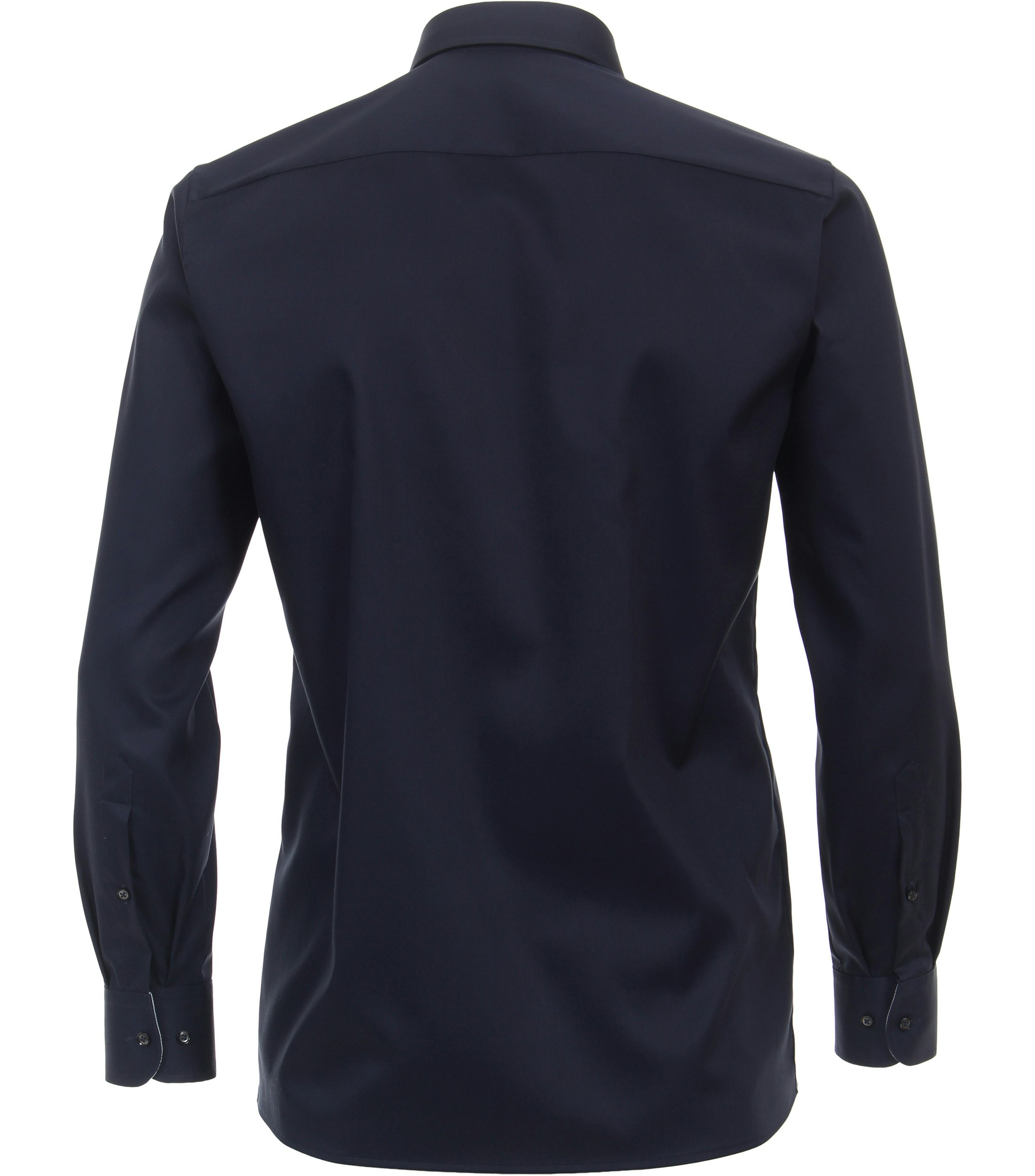 Ein Businesshemd im uni Muster in der Farbe Dunkelblau